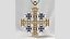 Maltese Cross Gold Pendant