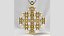 Maltese Cross Gold Pendant