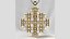Maltese Cross Gold Pendant
