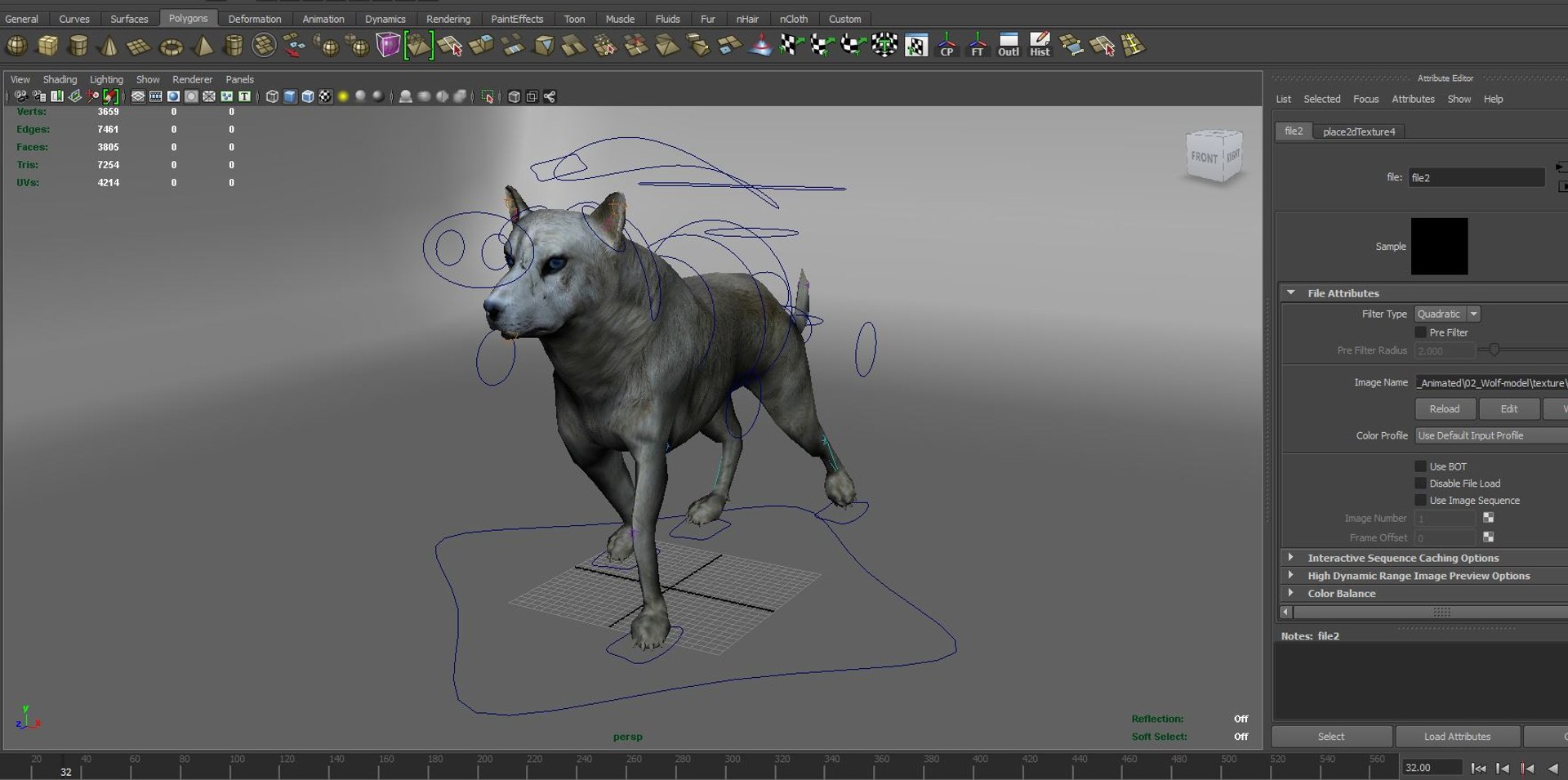 Wolf Rigged Animation 3D Model - TurboSquid 1212515