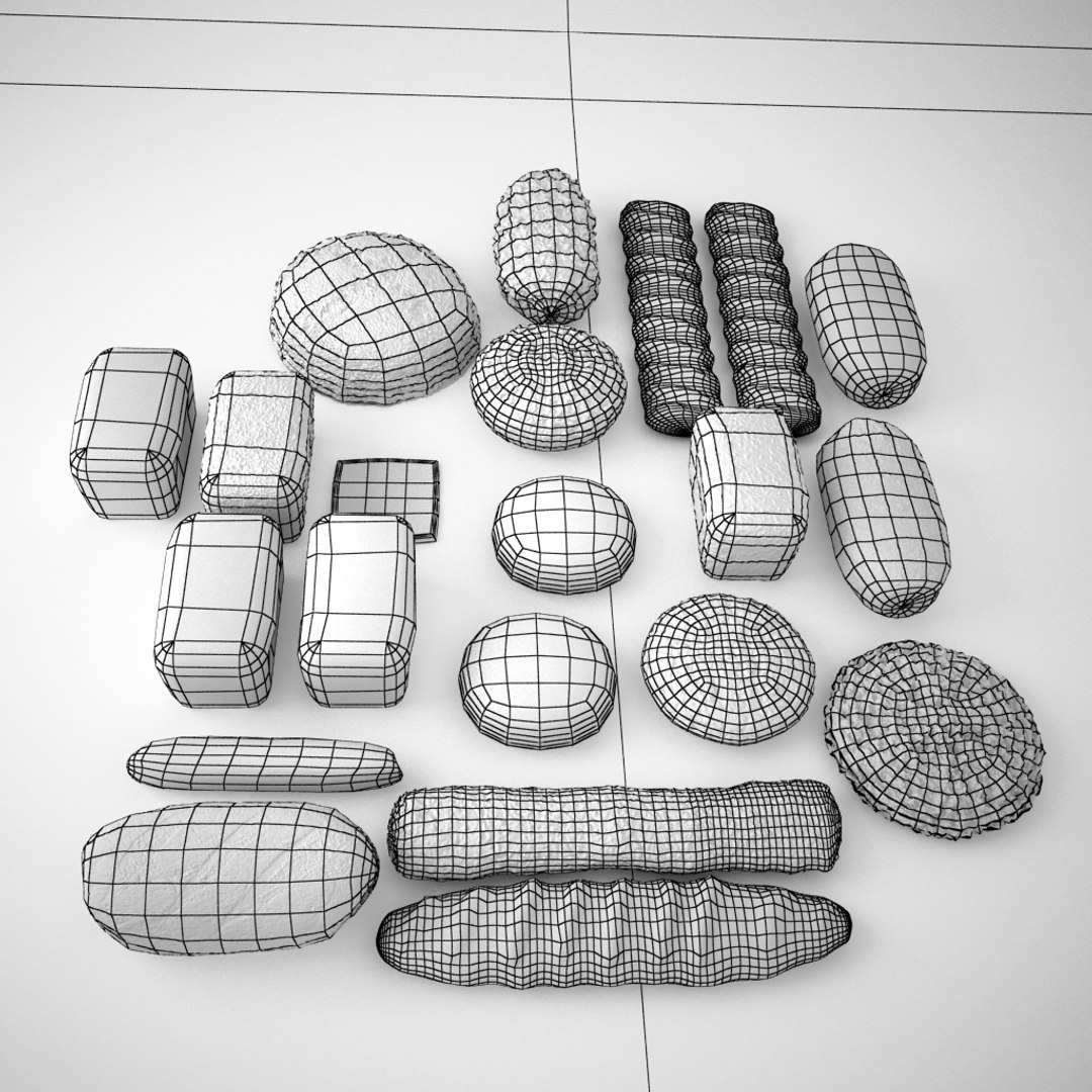 bread roll bun 3d model