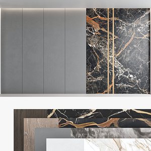 Decorative wall panel set 71 3D