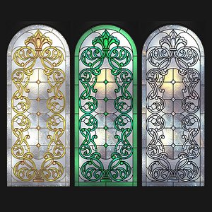 stained glass arc 3D