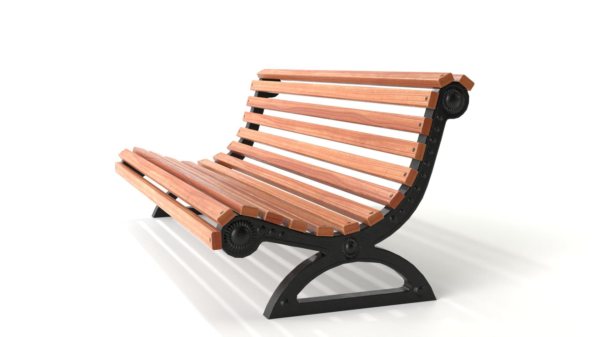 Bench model - TurboSquid 2095279