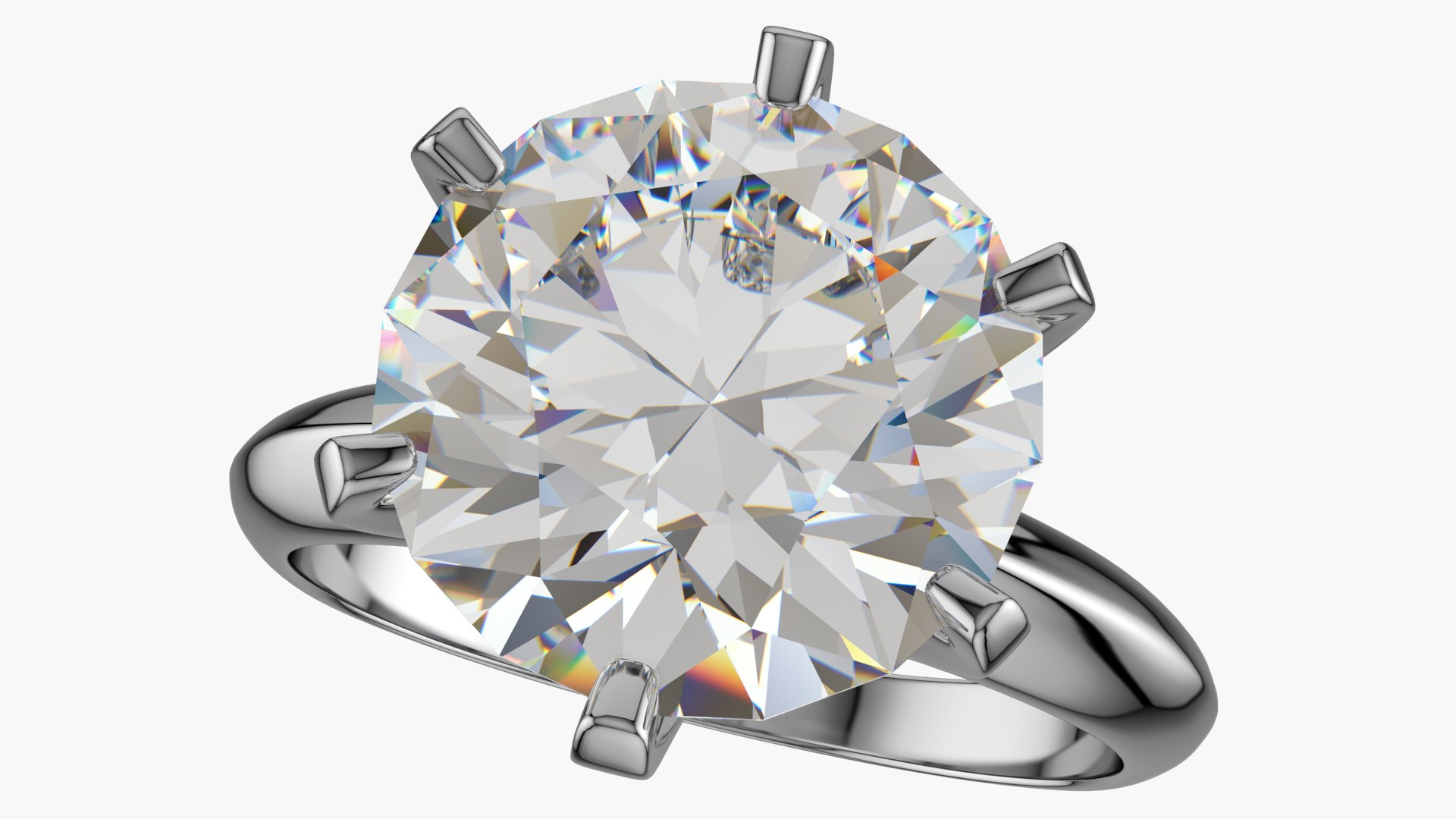 Realistic diamond ring model - TurboSquid 1668376