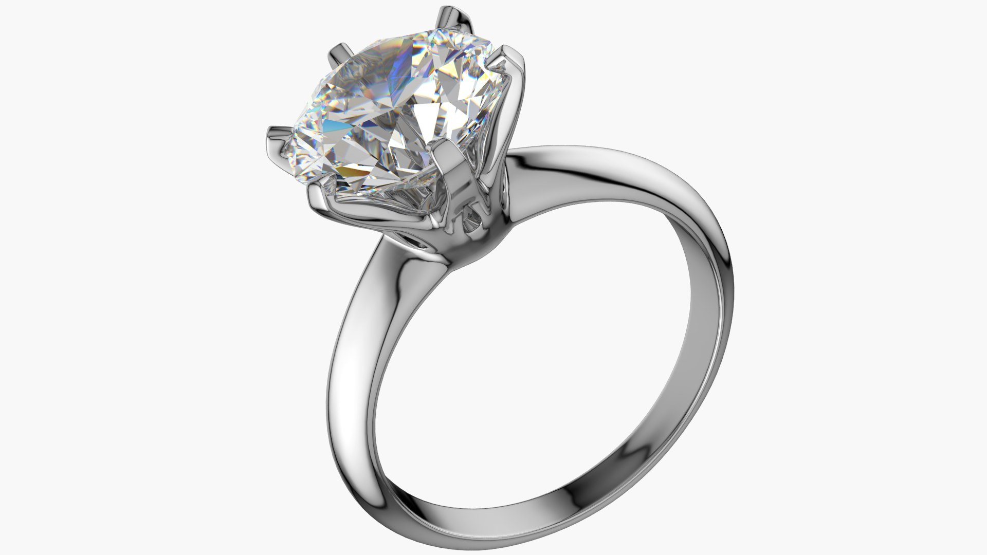 Realistic diamond ring model - TurboSquid 1668376