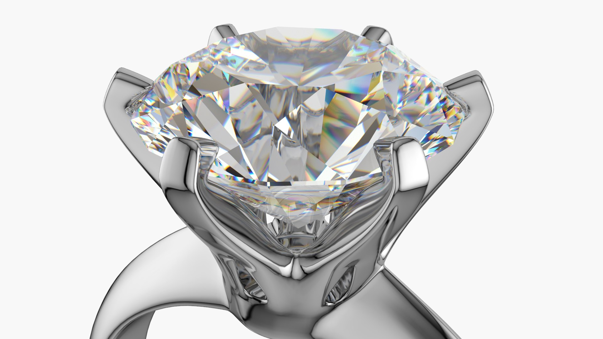 Realistic diamond ring model - TurboSquid 1668376