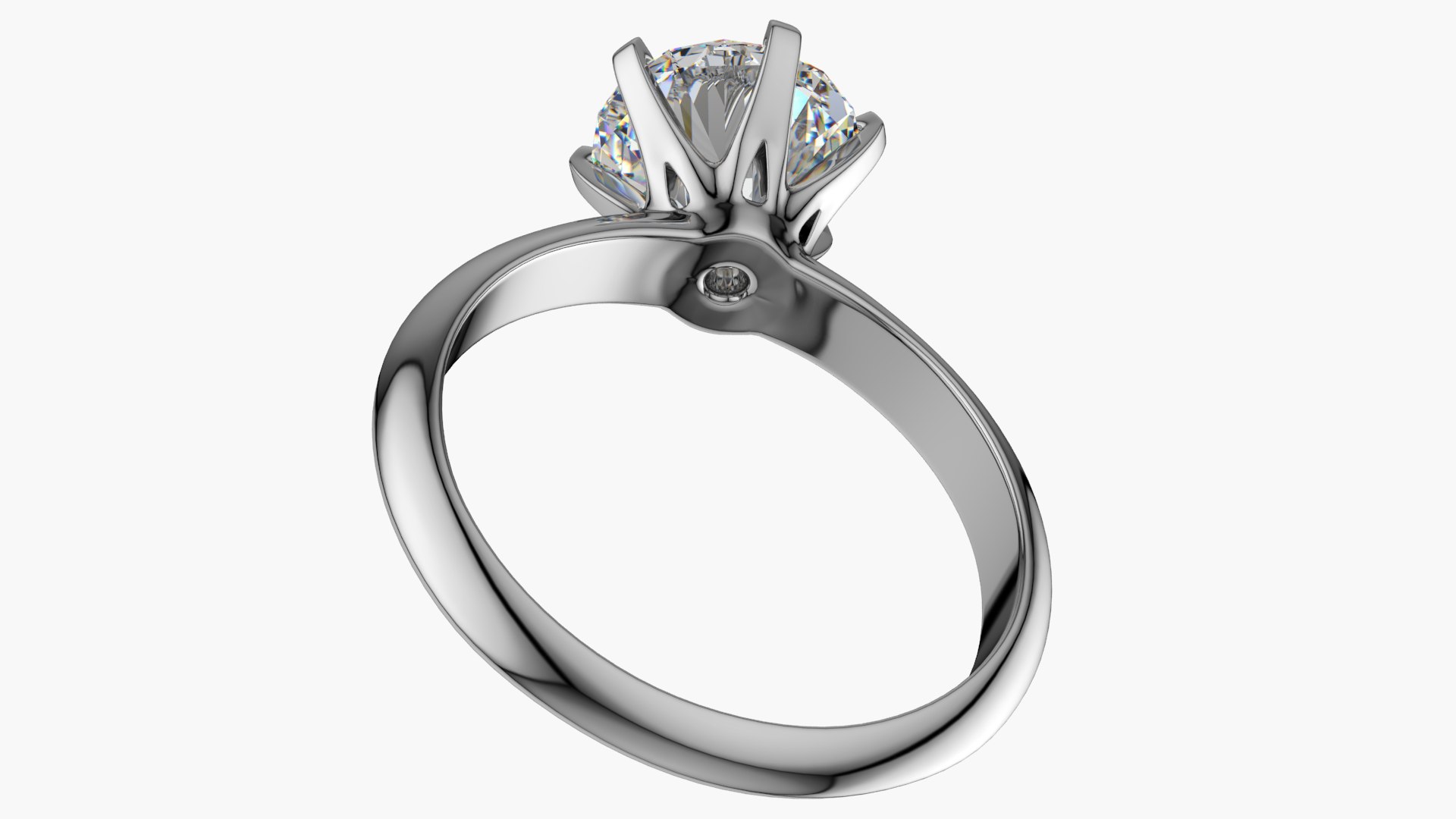 Realistic diamond ring model - TurboSquid 1668376