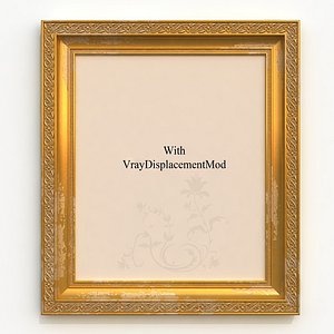 3d model vintage frame picture