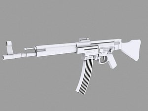 mp44 assault rifle 3d model