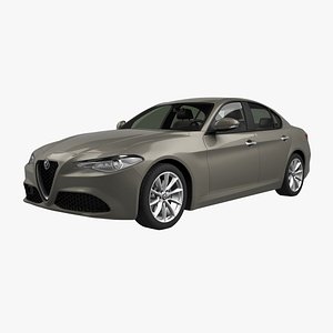 3D alfa romeo giulia 2017 model
