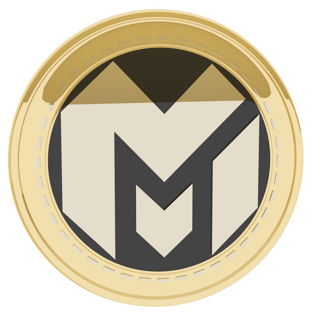 3D Macro MCR Cryptocurrency Gold Coin - TurboSquid 1857200