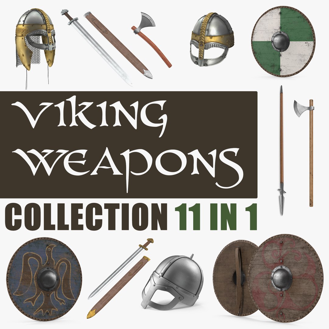 Viking Weapons Collection 3D model preview