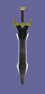 fantasy sword 3d model