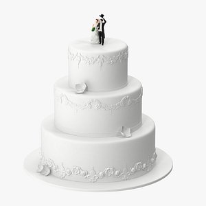 wedding cake miniatures 01 3d c4d
