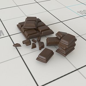 3D chocolate chunks