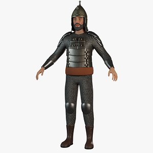 3D Fatih Sultan Mehmed the Conqueror - Game-Ready Rigged 3D Character model