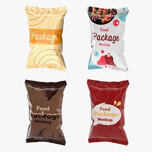 Mockup Food Packages Collection 2 3D
