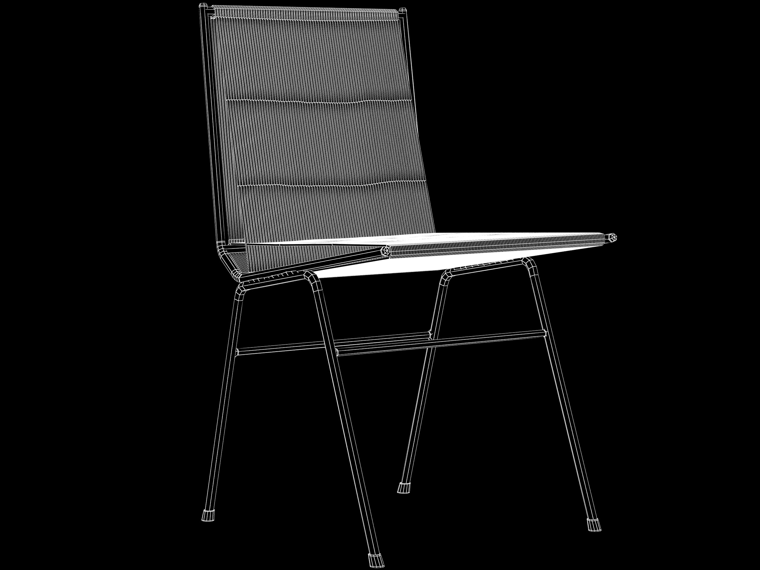 modelo 3d Colección Allan Gould String Chair TurboSquid 1711747