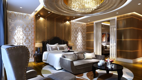 hotel room suite 3D
