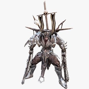 Undead Warlord Animated Game Ready Character