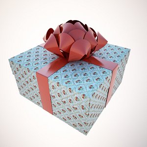 holiday package box 3d 3ds