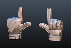 Goalkeeper Glove 3D print 3D model