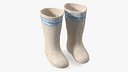 Warm White Felt Boots With Embroidery Fur(1)