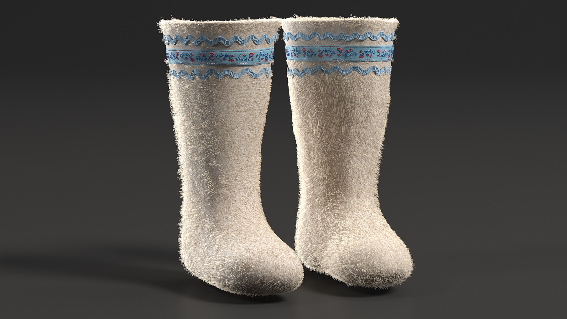 Warm White Felt Boots With Embroidery Fur 3D https://p.turbosquid.com/ts-thumb/y1/dl0ocG/mF/warmwhitefeltbootswithembroideryfurc4dmodel003/jpg/1667086459/1920x1080/fit_q87/752bb3172f5f1563a6ad30ffc94cfd9d1c35e6db/warmwhitefeltbootswithembroideryfurc4dmodel003.jpg