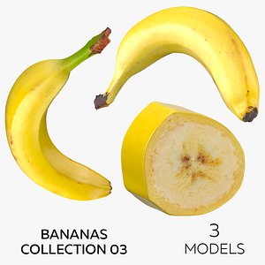 3D Bananas Collection 03 - 3 models