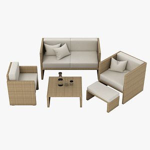 3d max outdoor lounge set