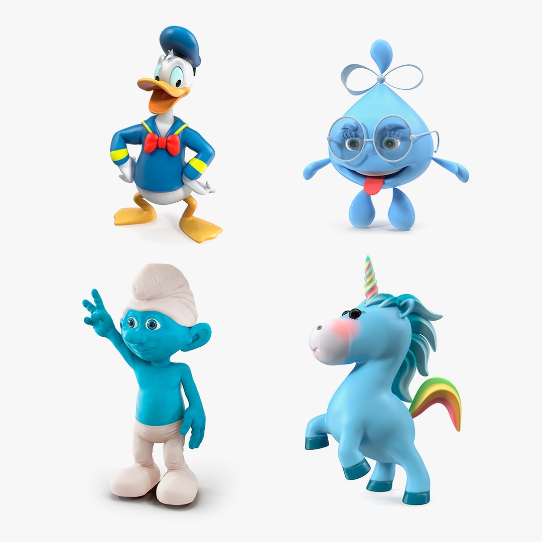 Cartoon Characters Collection 14 3D model preview