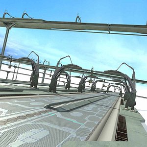 highway sci road 3d max