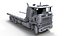 3D Cabover industrial flatbed PBR model
