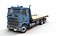 3D Cabover industrial flatbed PBR model