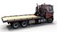 3D Cabover industrial flatbed PBR model