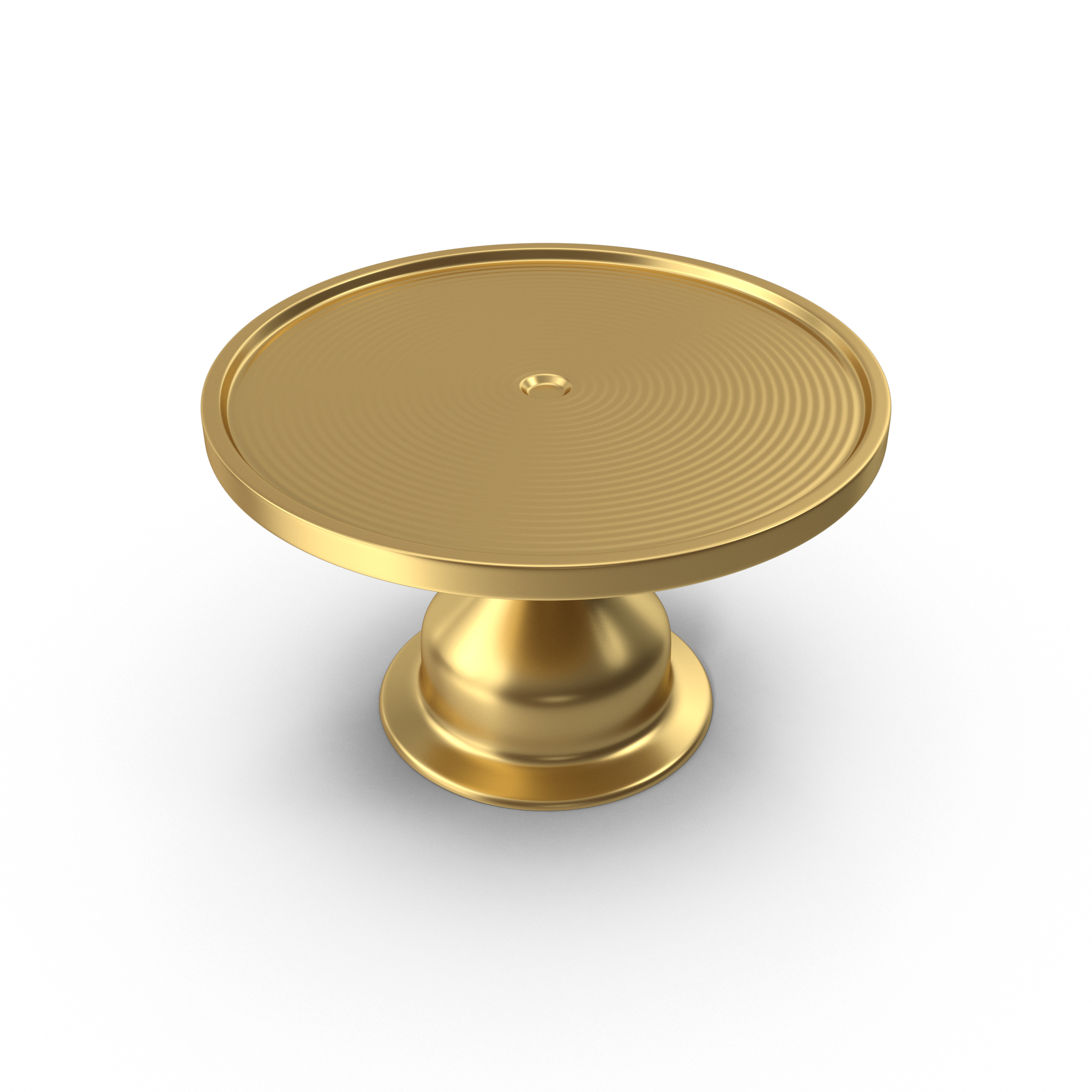 3D Cake Stand Gold TurboSquid 1726681