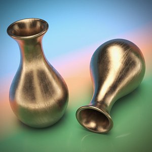 3D Bronze Vase model