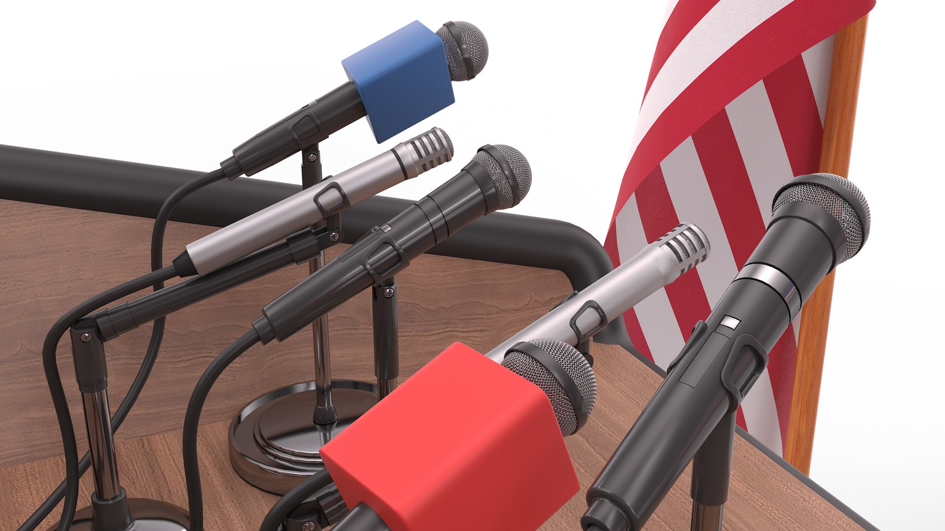 US Presidential Podium 3D Model - TurboSquid 2060040