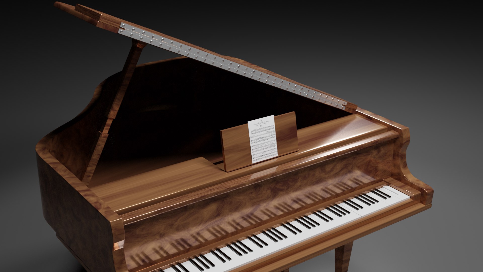 Music Piano 3D - TurboSquid 1678367