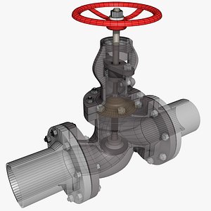 globe valve 1 3d model
