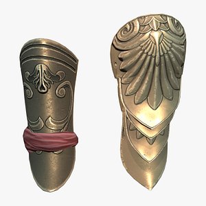 3D Roman Spartan Female Commander Soldier Hand Guards