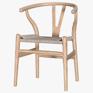 hans wegner wishbone chair 3D