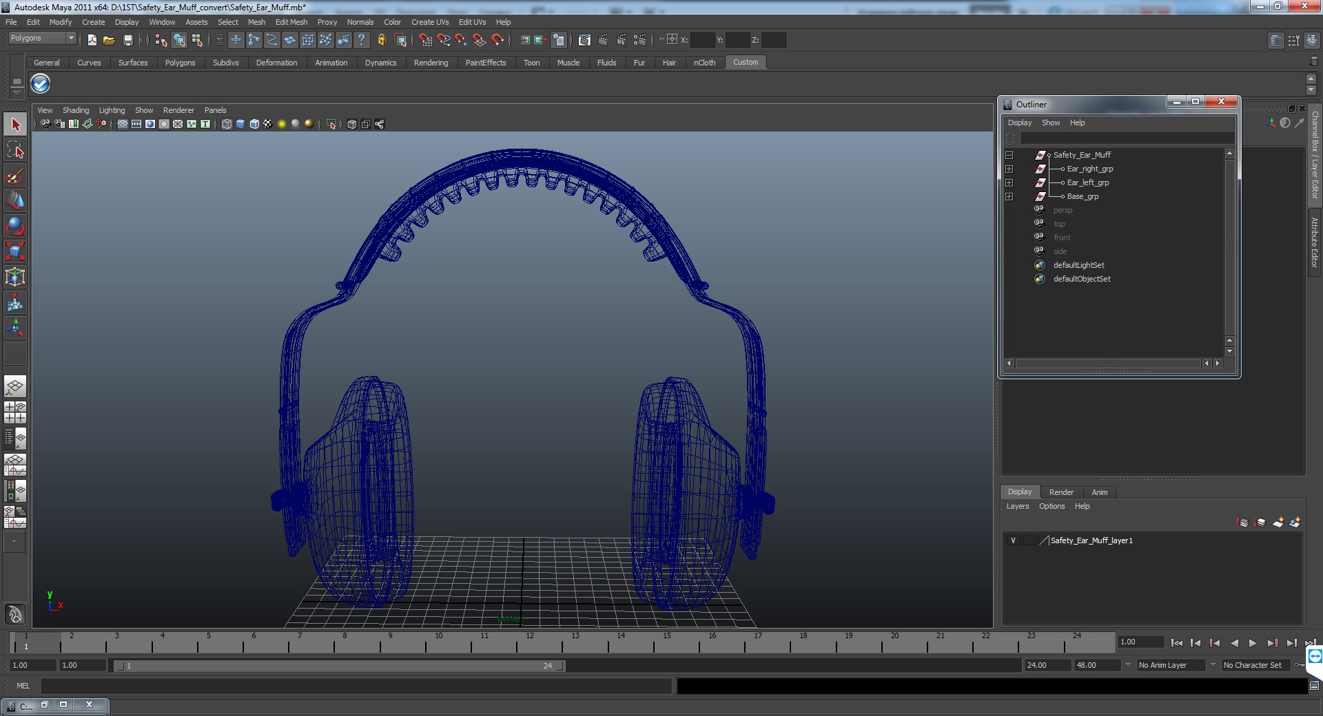 Protective Safety Earmuff 3D Model - TurboSquid 1246483