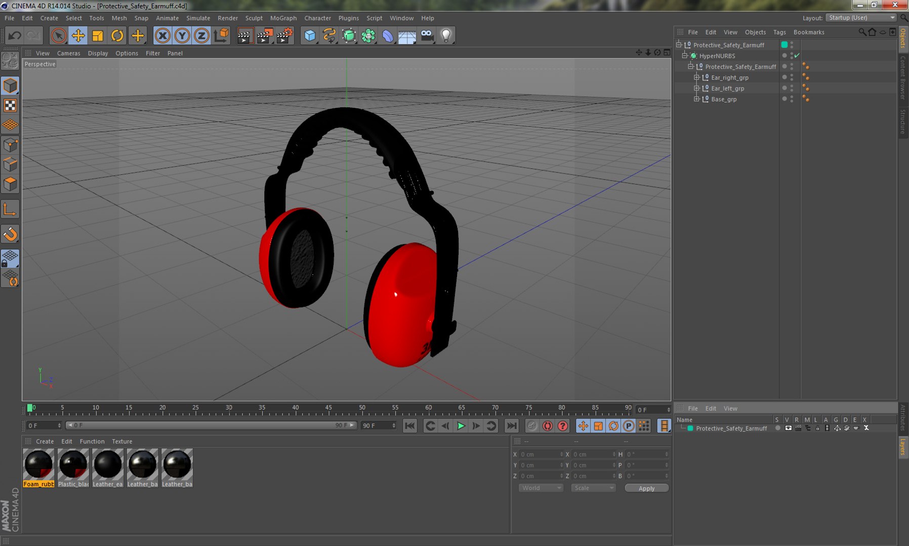 Protective Safety Earmuff 3D Model - TurboSquid 1246483