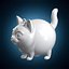Llavero de gato adorable (modelo para impresión 3D)