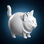 Llavero de gato adorable (modelo para impresión 3D)