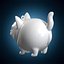 Llavero de gato adorable (modelo para impresión 3D)