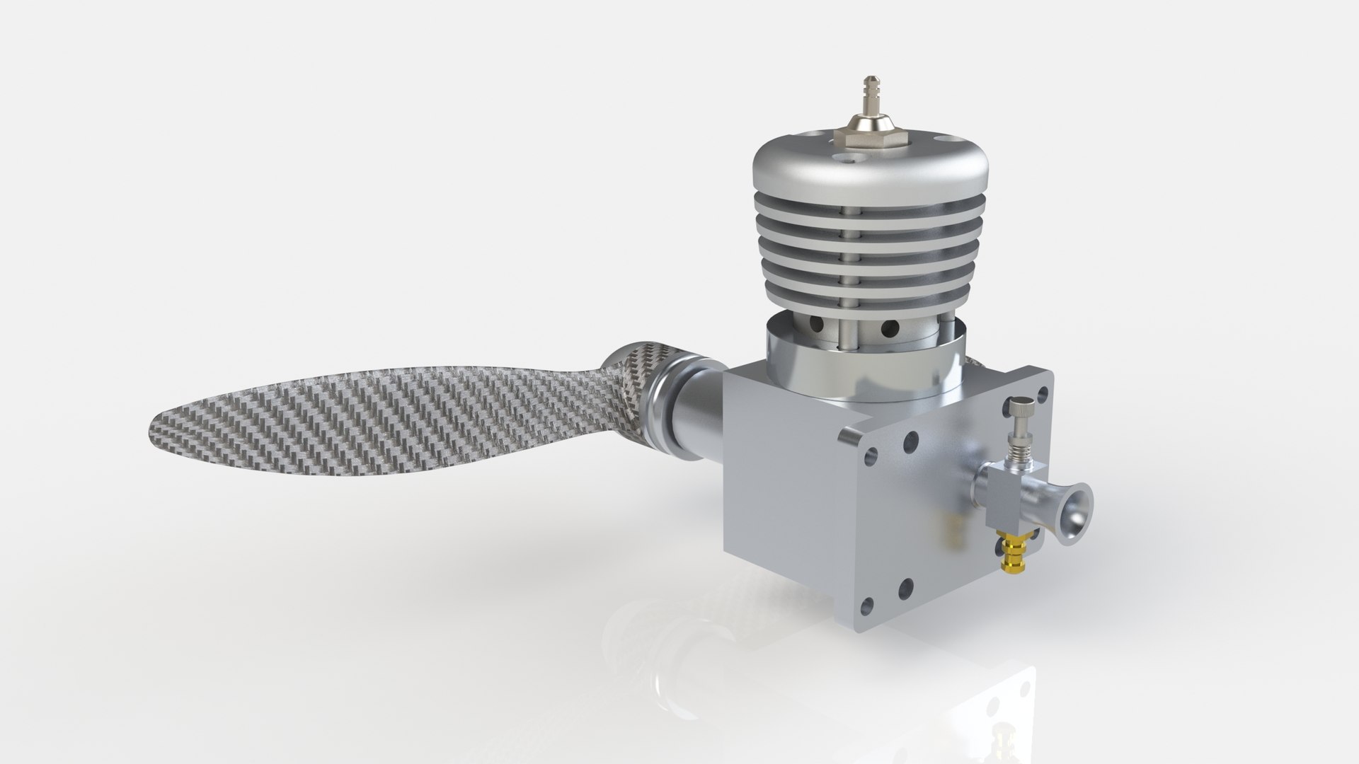 3D Bar Humbug RC Engine High Detail SolidWorks 3D Model Model ...