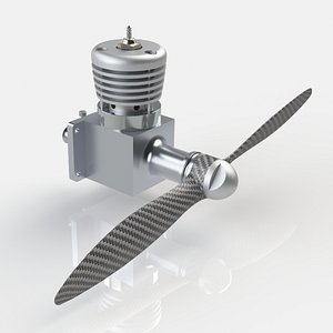 3D Bar Humbug RC Engine High Detail SolidWorks 3D Model model